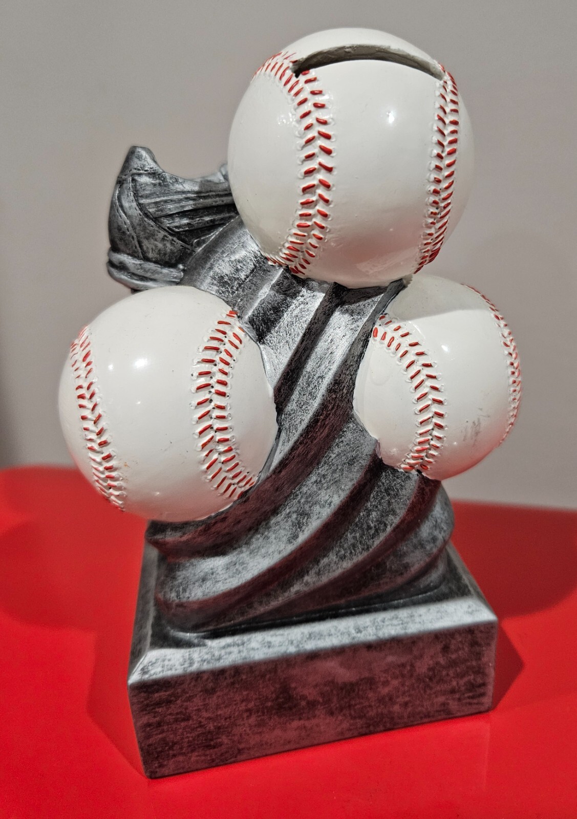 Baseball Resin Piggy Bank