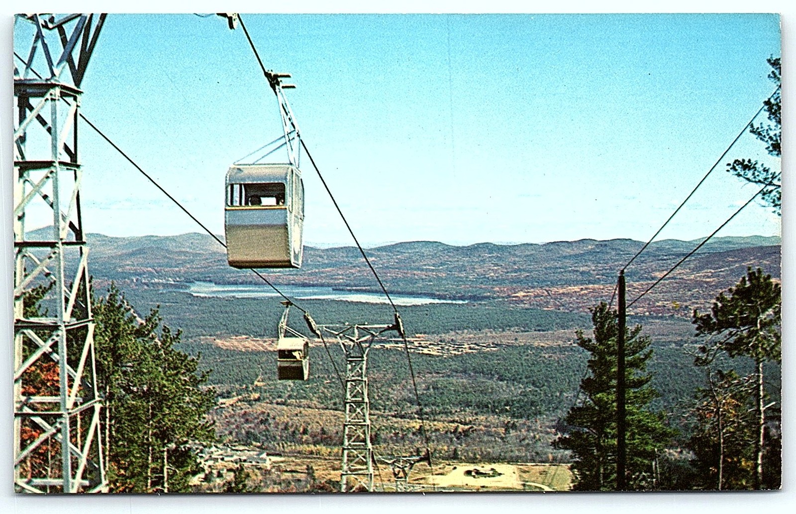 Mt. Whittier Tramway, West Ossipee, NH Postcard