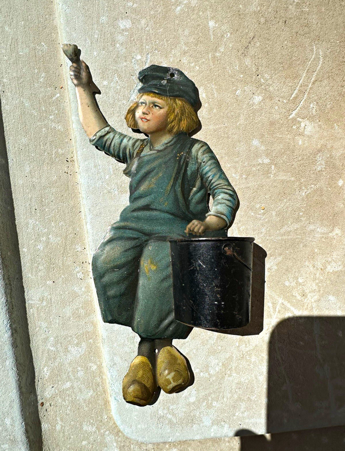 National Lead Company Dutch Boy Advertising Metal Wall Mounted Figurine