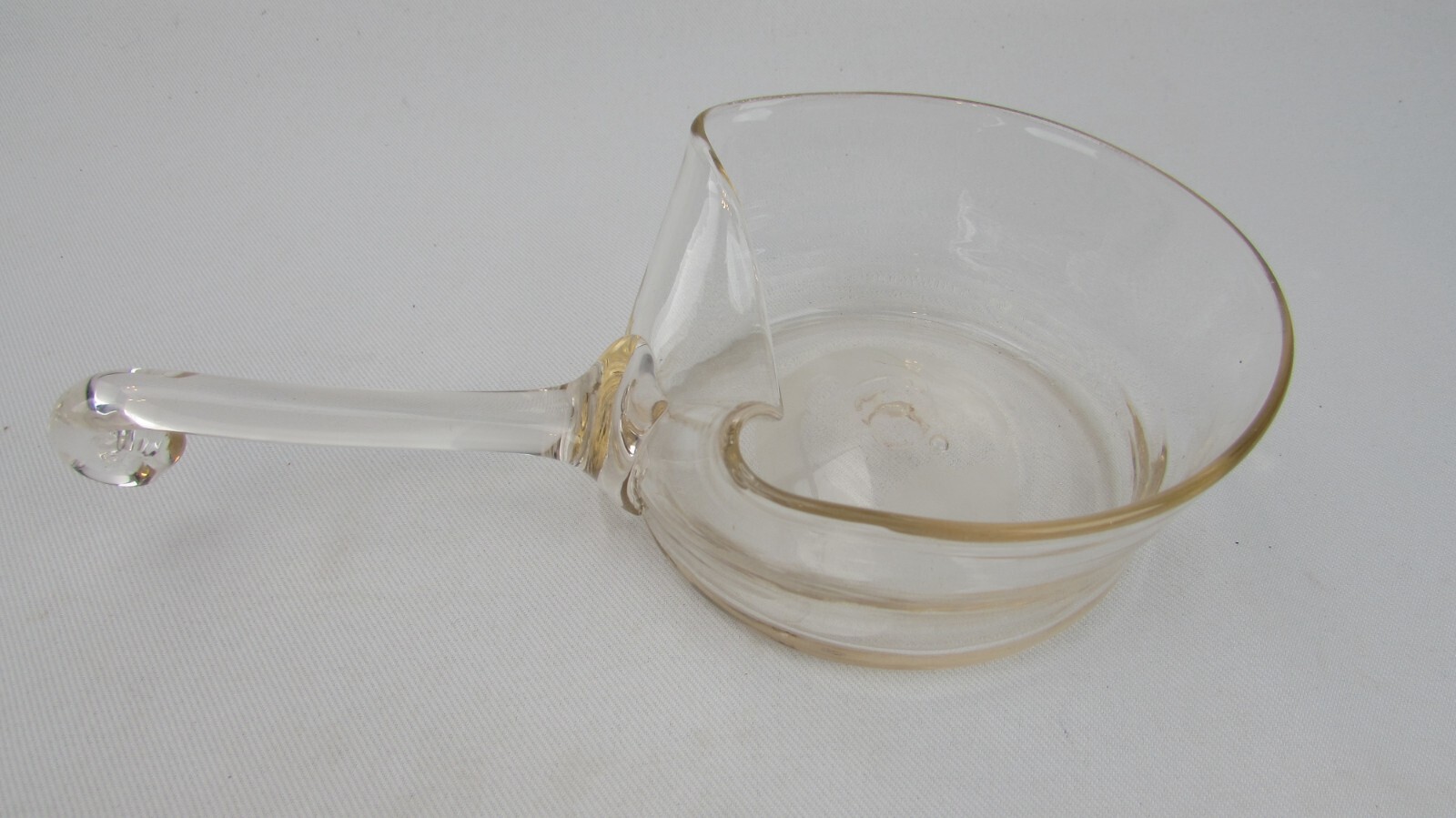 Antique/Vintage Hand Blown Glass Ladle Light Pink Hue with an Applied Handle