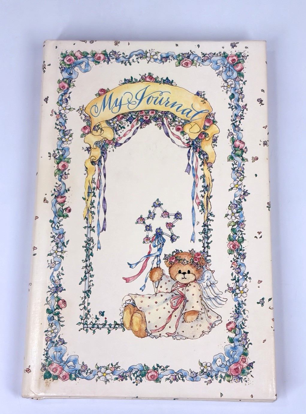 Vintage CR Gibson My Journal Lined Pages Lucy Rigg Angel Teddy Bear- Unused