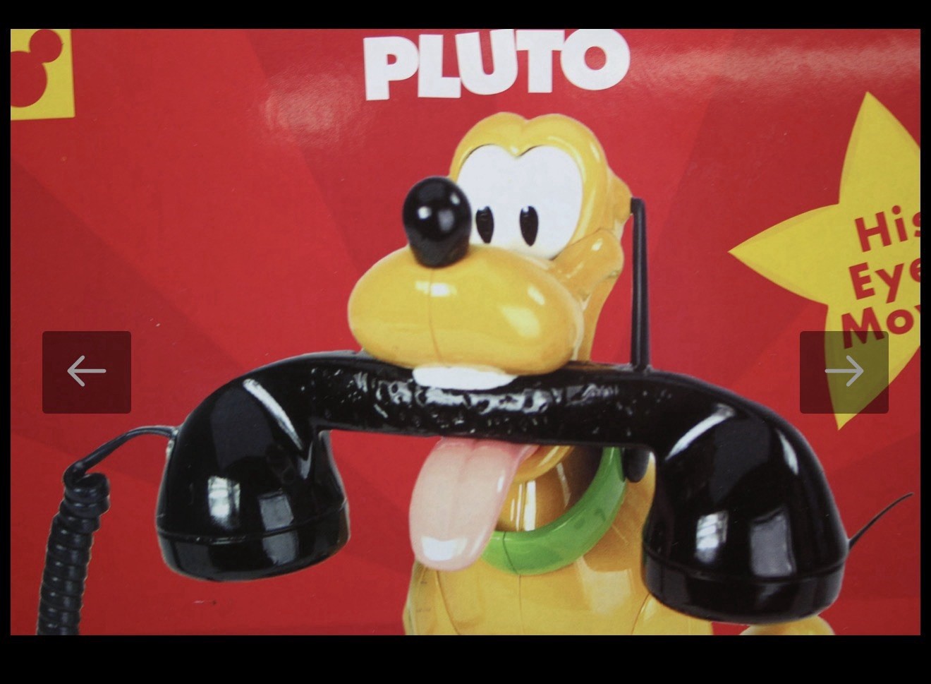 Disney Pluto Talking Telephone, Eyes Move, Barks, (used) (Retired)