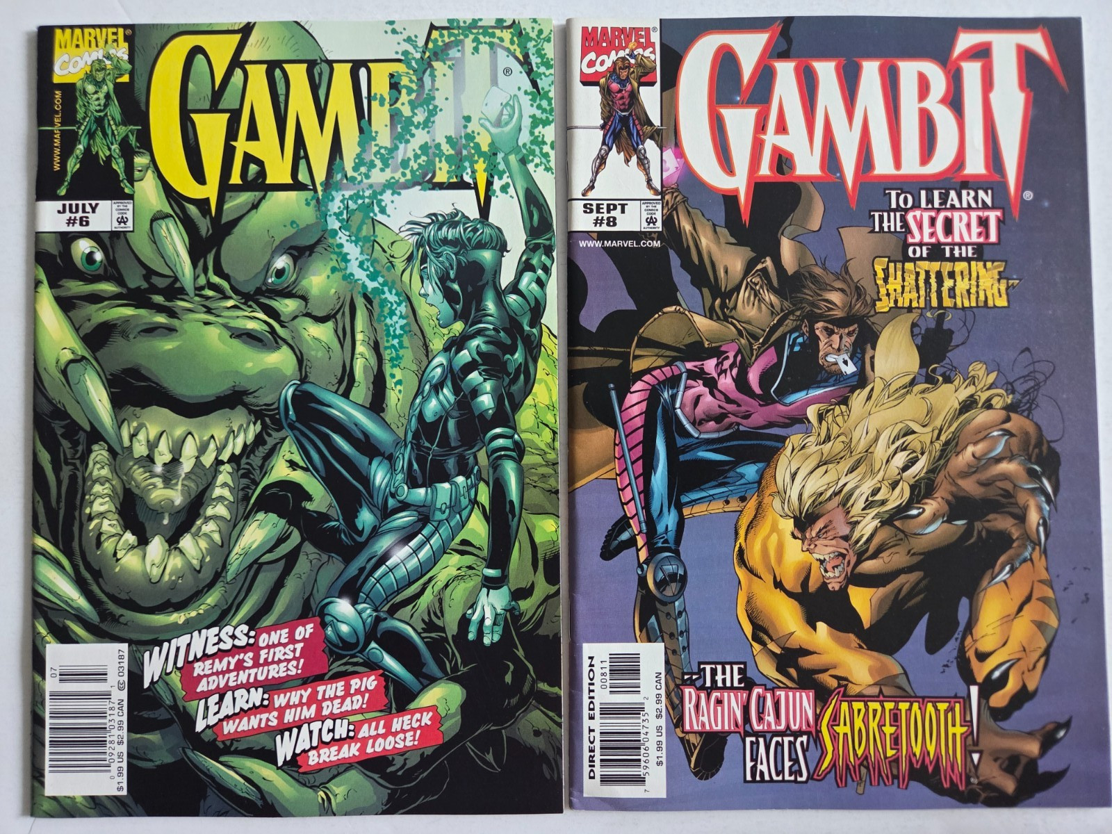 GAMBIT SET OF 13 ISSUES (1997-2000) MARVEL COMICS X-MEN STEVE SKROCE SABRETOOTH