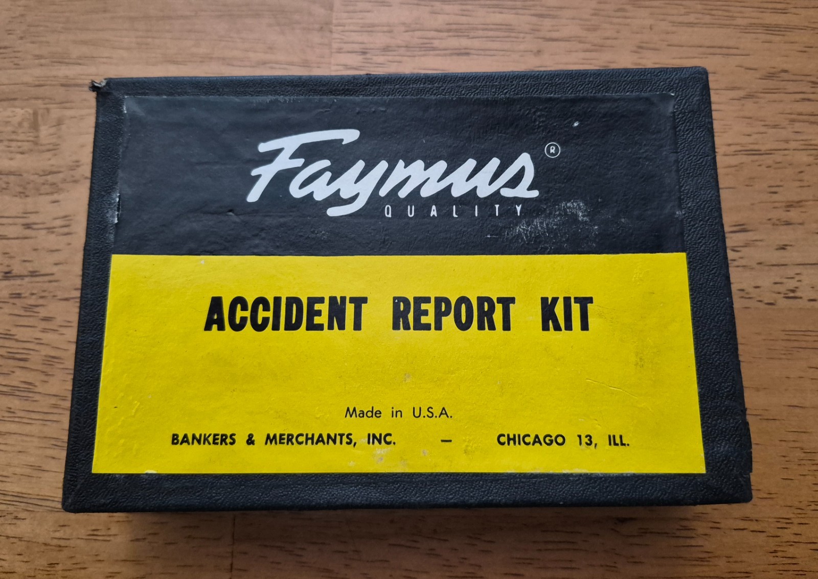 Vintage 1950's Era Faymus Accident Report Kit, CHP, Police, Sheriff, LEO