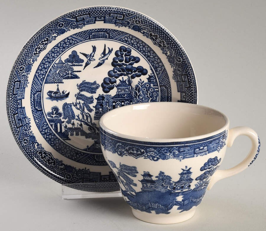 Johnson Brothers Willow Blue  Cup & Saucer 13555541
