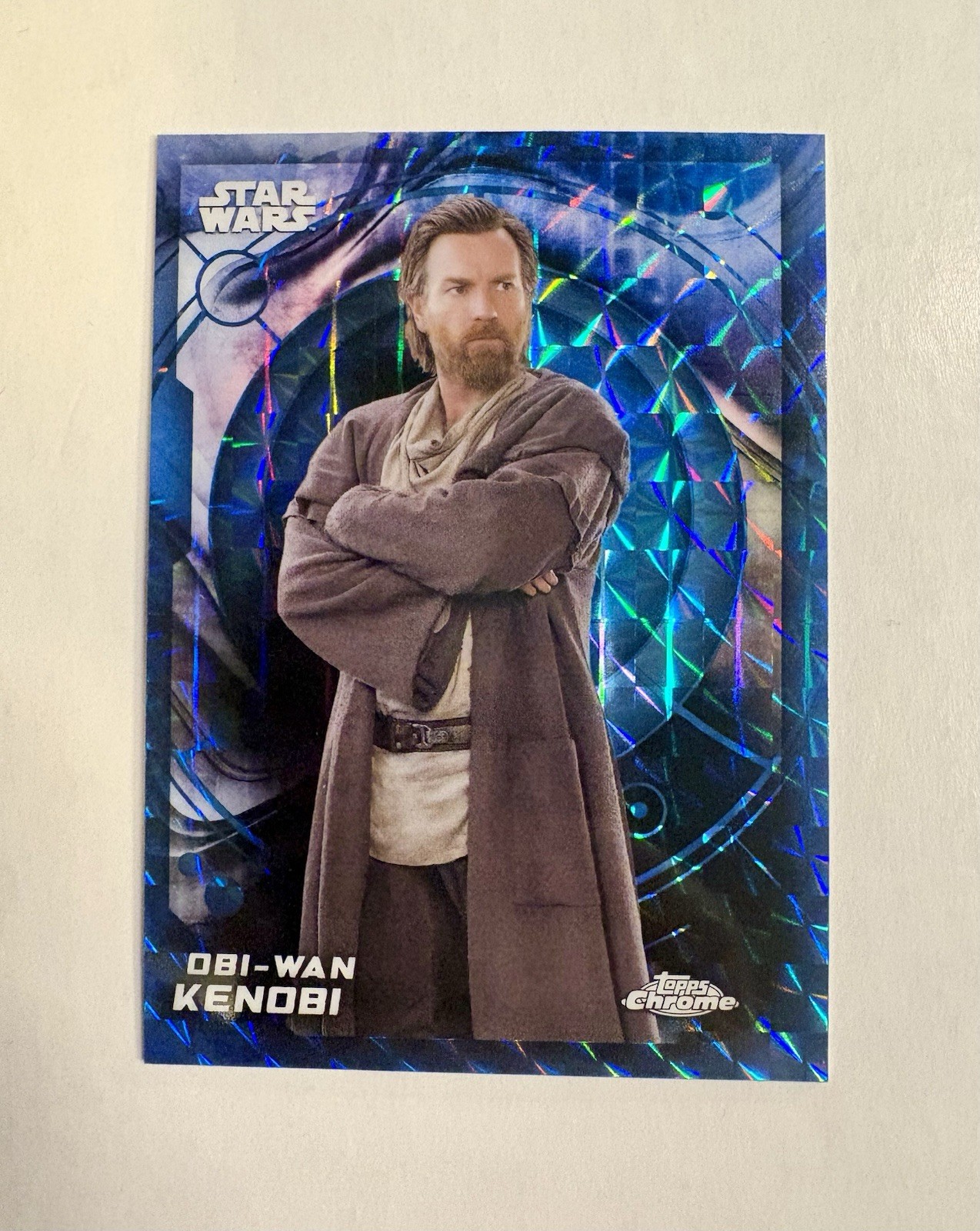 2026 Topps Chrome Star Wars Obi-Wan Kenobi Characters Blue Geometric #1