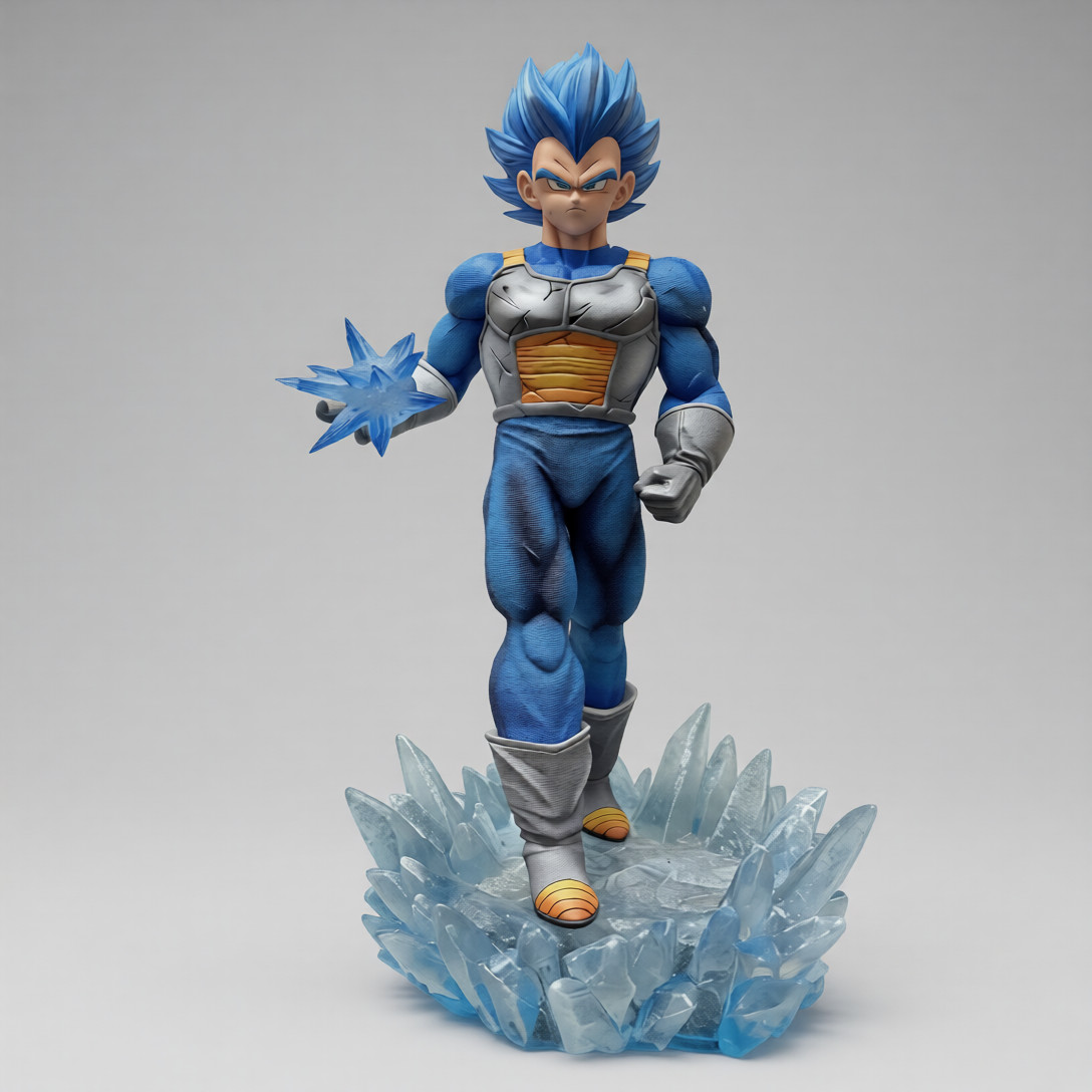 Dragon Ball Super 13in SSG Vegeta Extra Red Hair Head (Broly Movie) PVC Statue