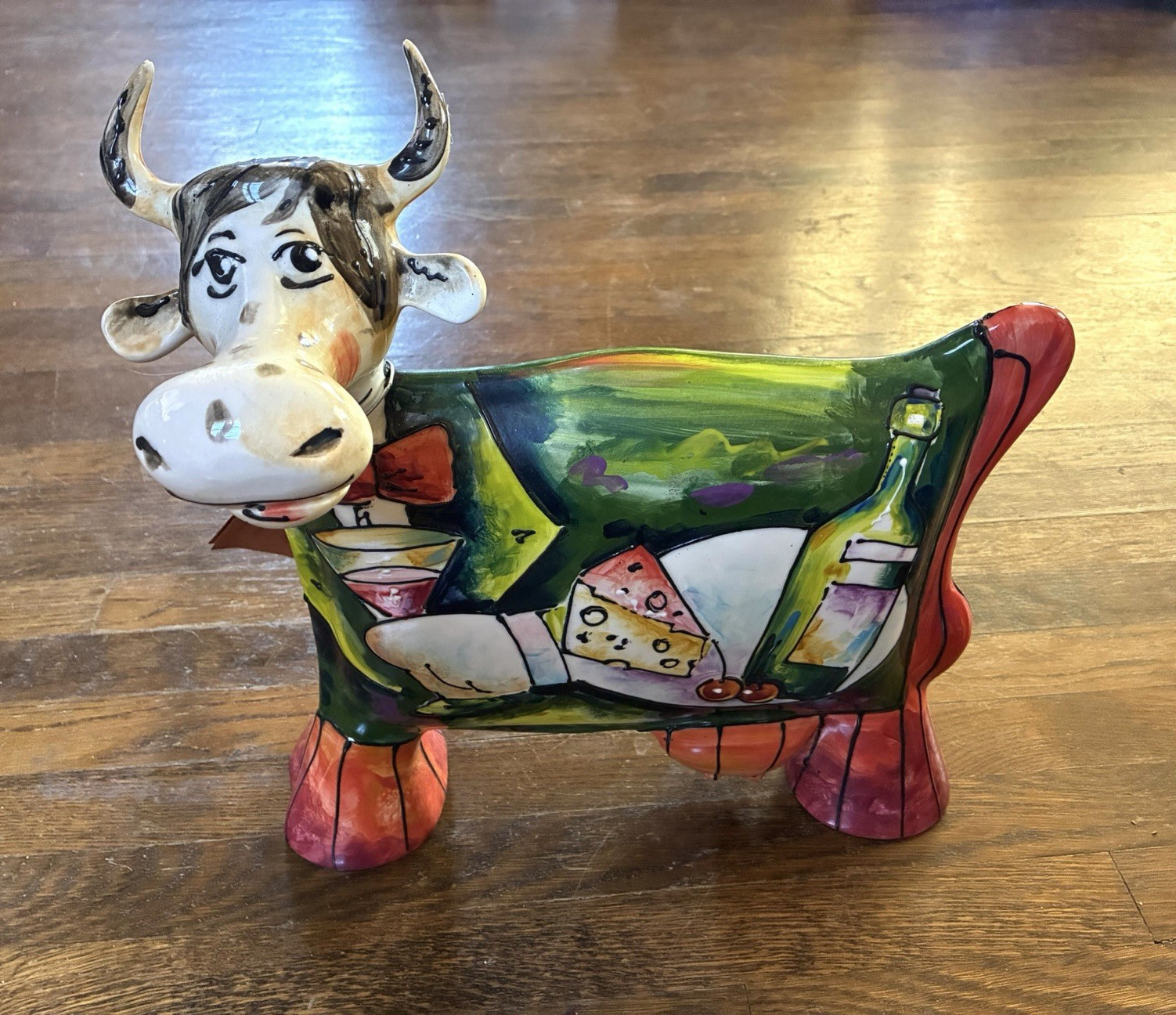 Turov Art Ceramics Limited Edition Hand Painted Ceramic Cow w/ Certificate Turov Art Ceramics Limited Edition Hand Painted Ceramic Cow w/ Certificate