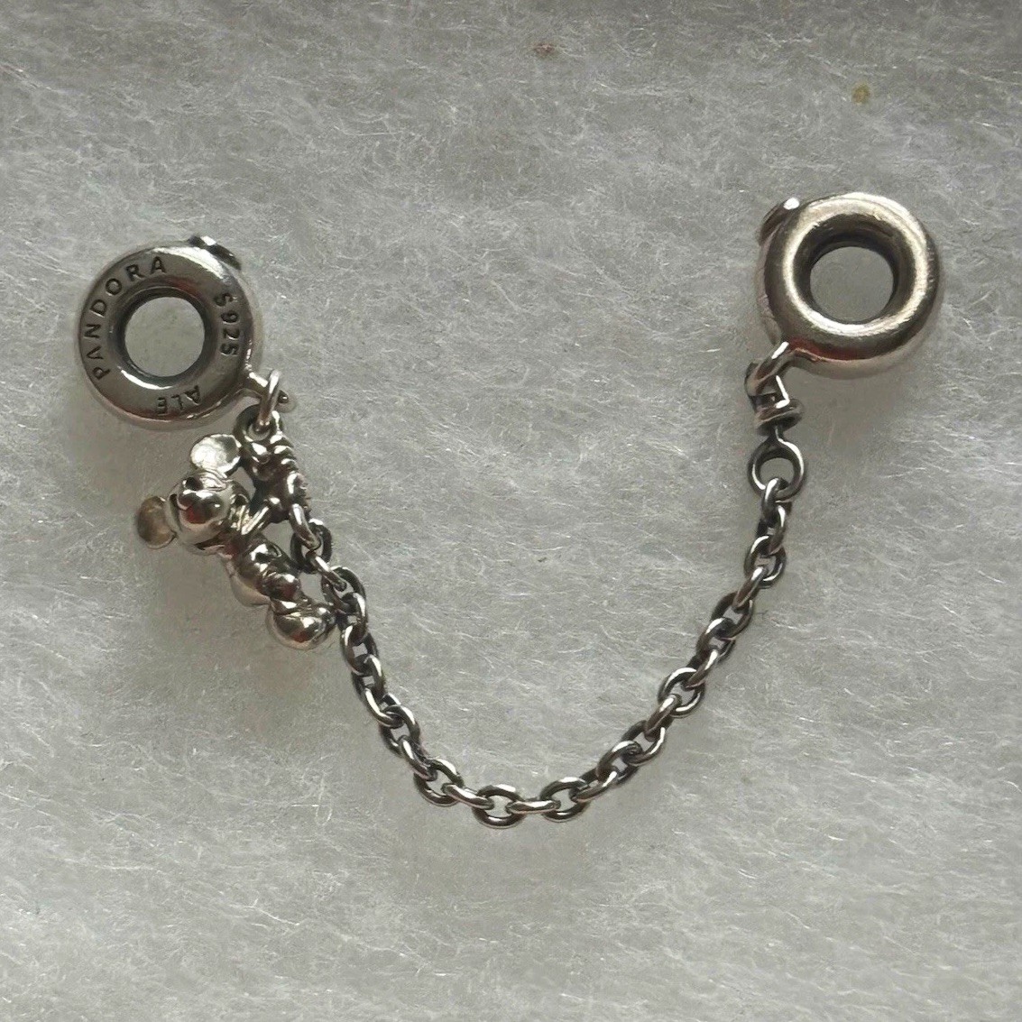 Authentic PANDORA Disney Climbing Mickey Safety Chain