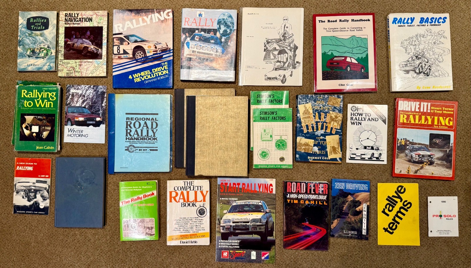 Vintage Rally Book Collection 26x TSD SCCA Race History Manuals Martin Holmes