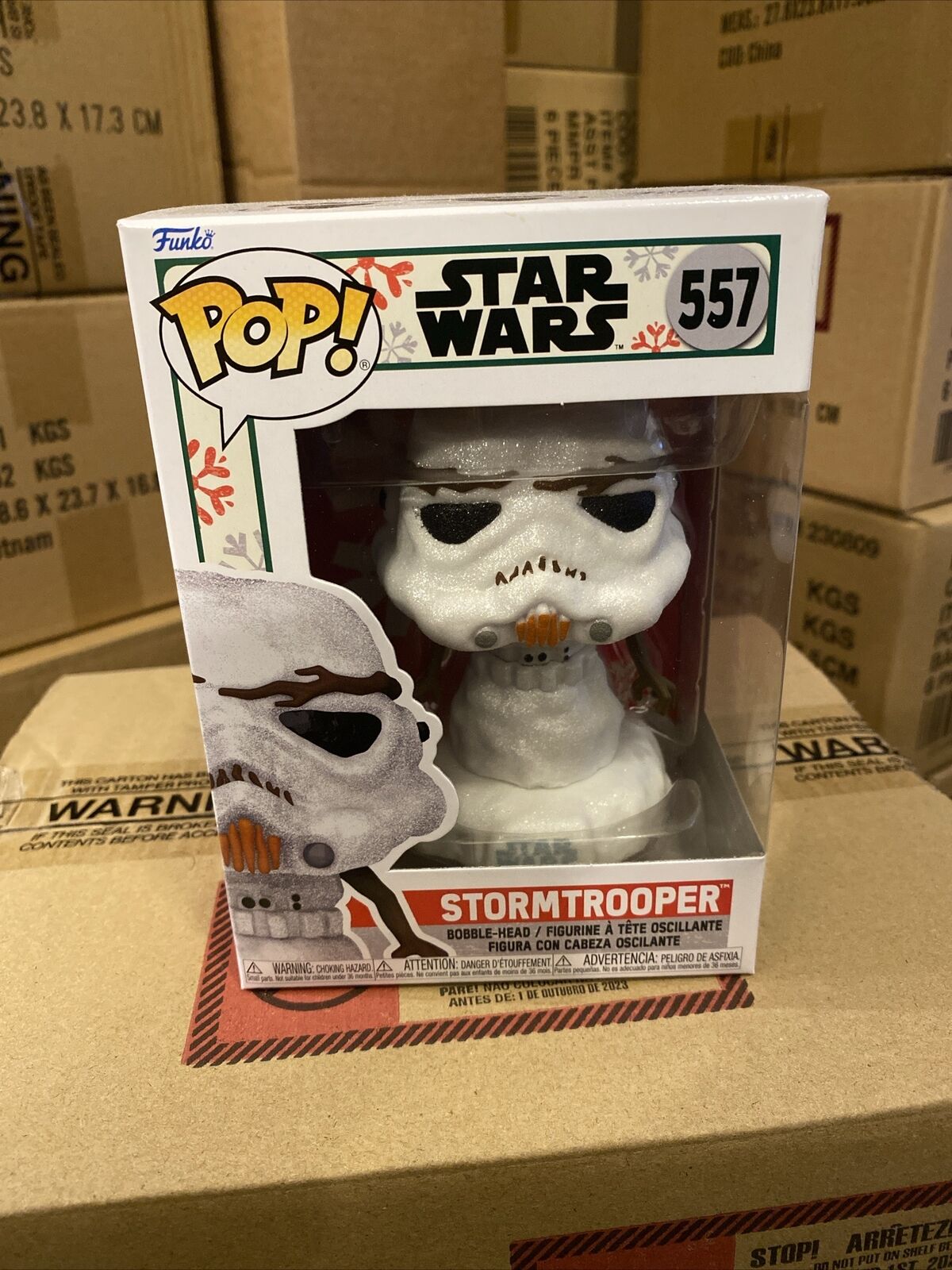 Funko - POP Star Wars: Holiday- Stormtrooper Snowman Brand New In Box