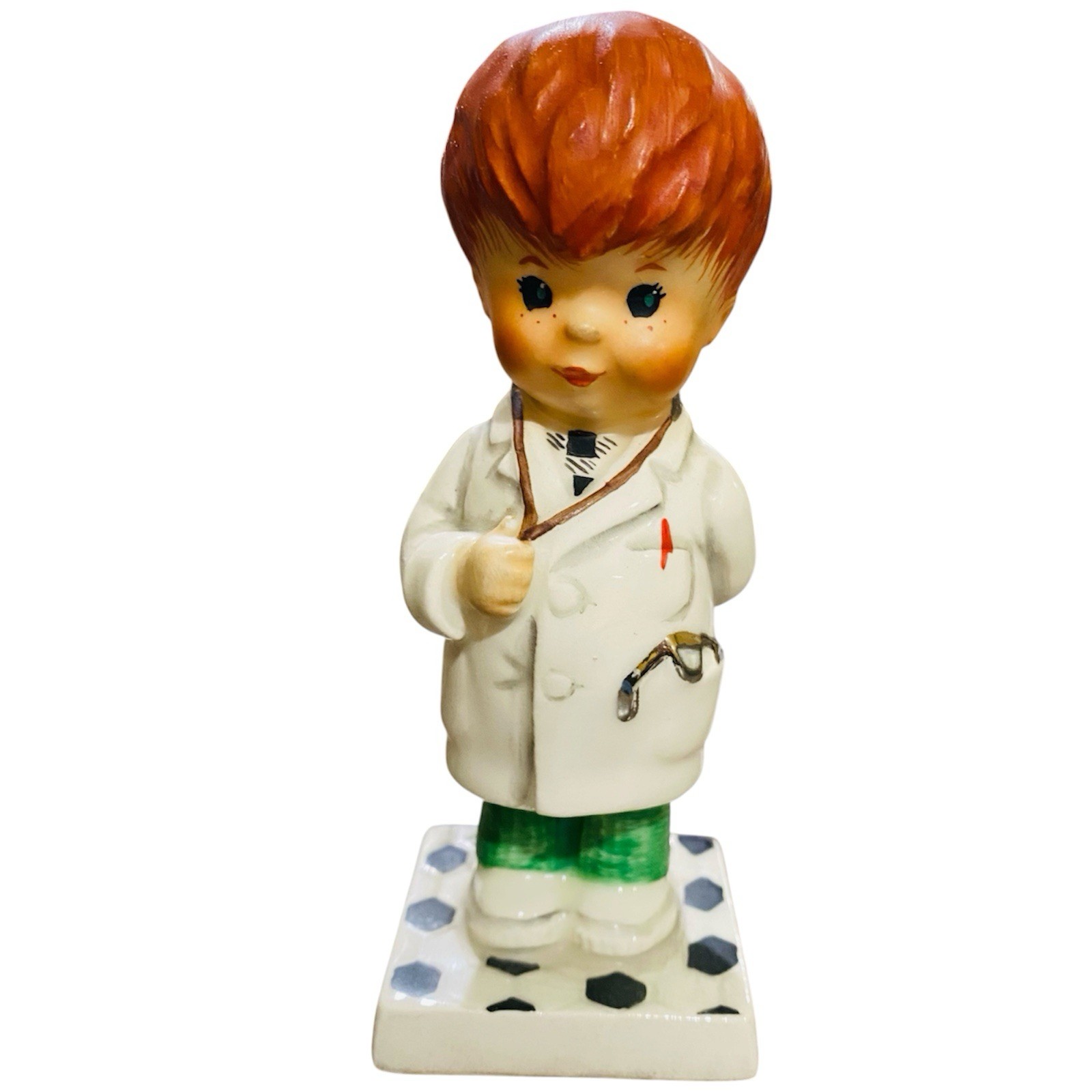 Vtg Goebel Red Head Figurine - Trouble Shooter - Doctor 1970 CHARLOT BYJ 67 TMK4