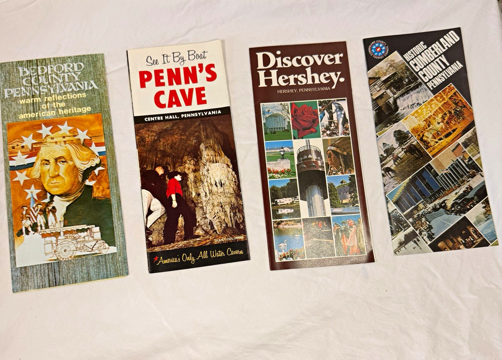 Vintage Pennsylvania Travel Brochure Lot Hershey Penn’s Cave Bedford Cumberland Vintage Pennsylvania Travel Brochure Lot Hershey Penn’s Cave Bedford Cumberland