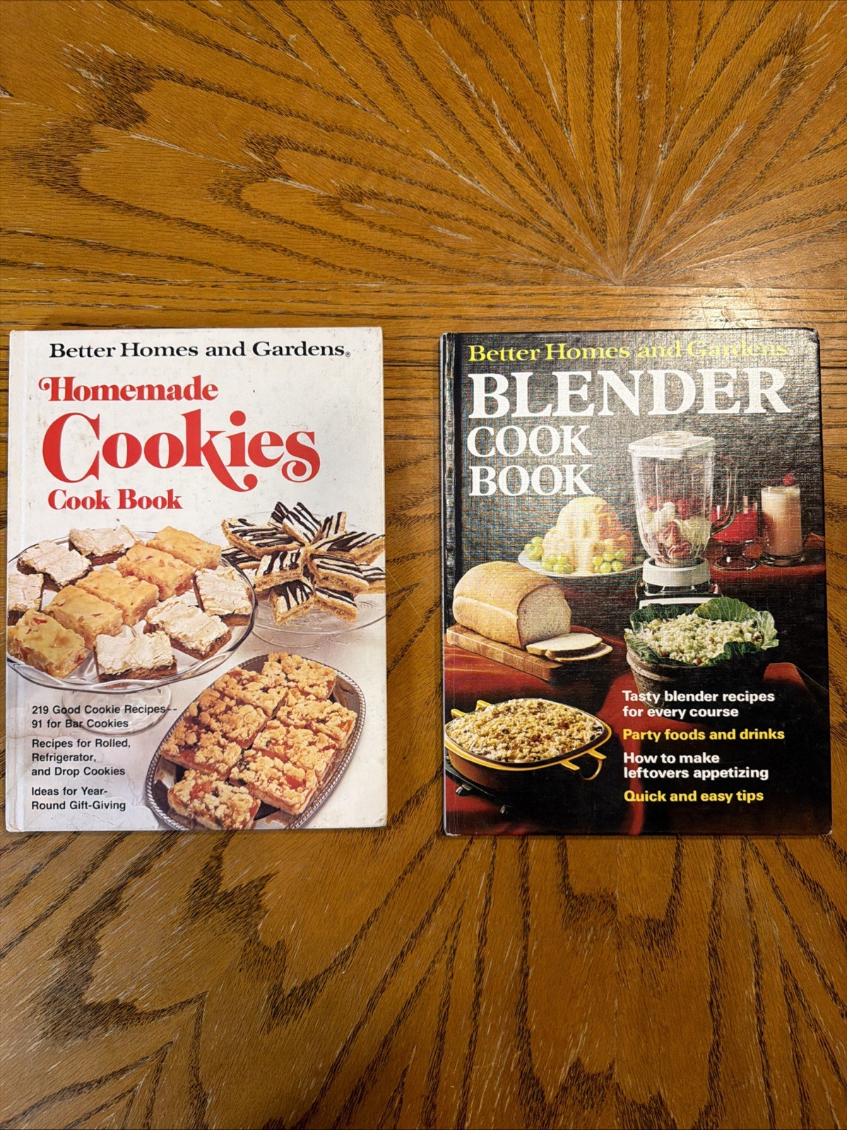 Better Homes & Gardens- 1975 Homemade Cookies Cook Book & 1976 Blender Cook Book