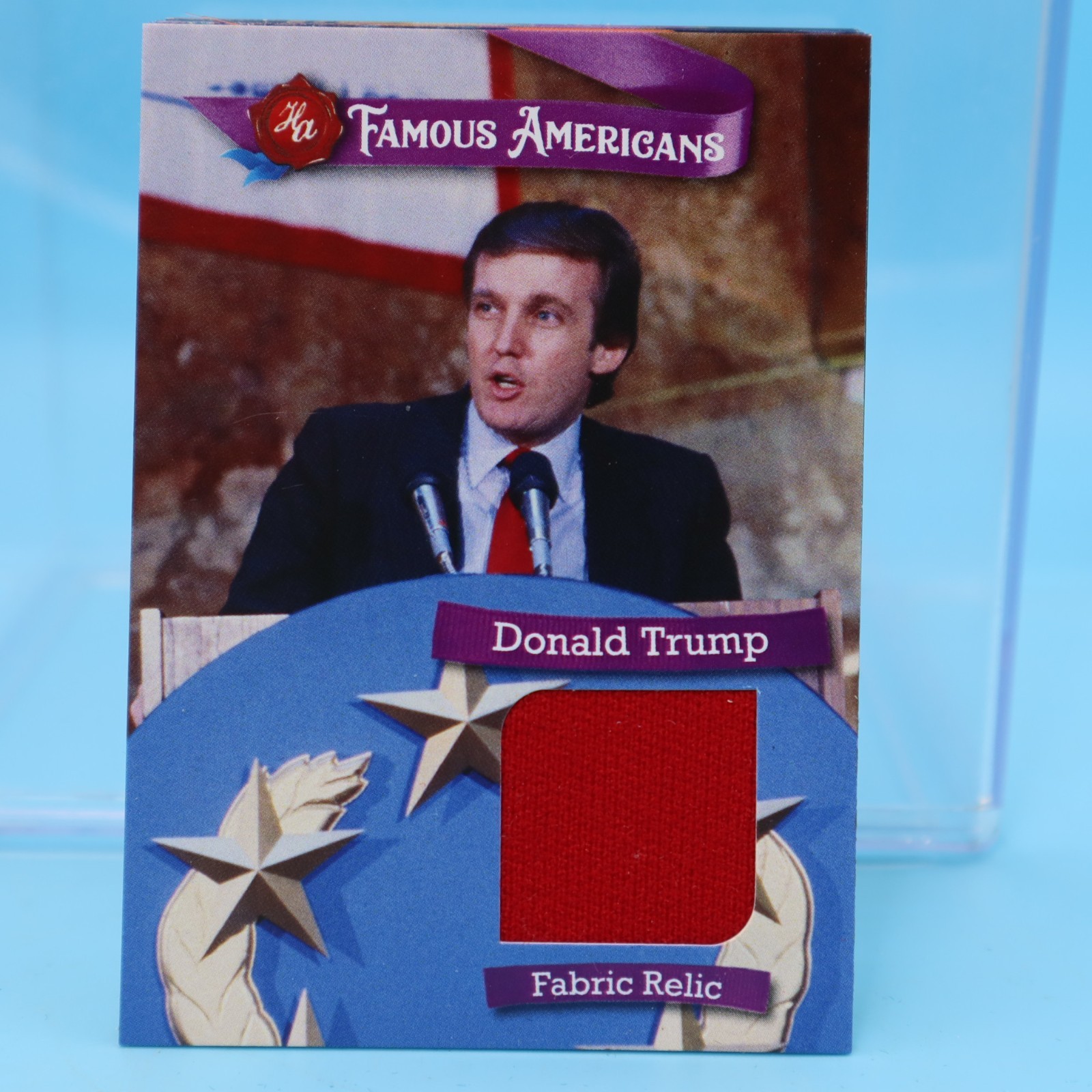 2025 HA Famous Americans Fabric Relic Donald Trump /50 VOTE 2026 REPUBLICAN