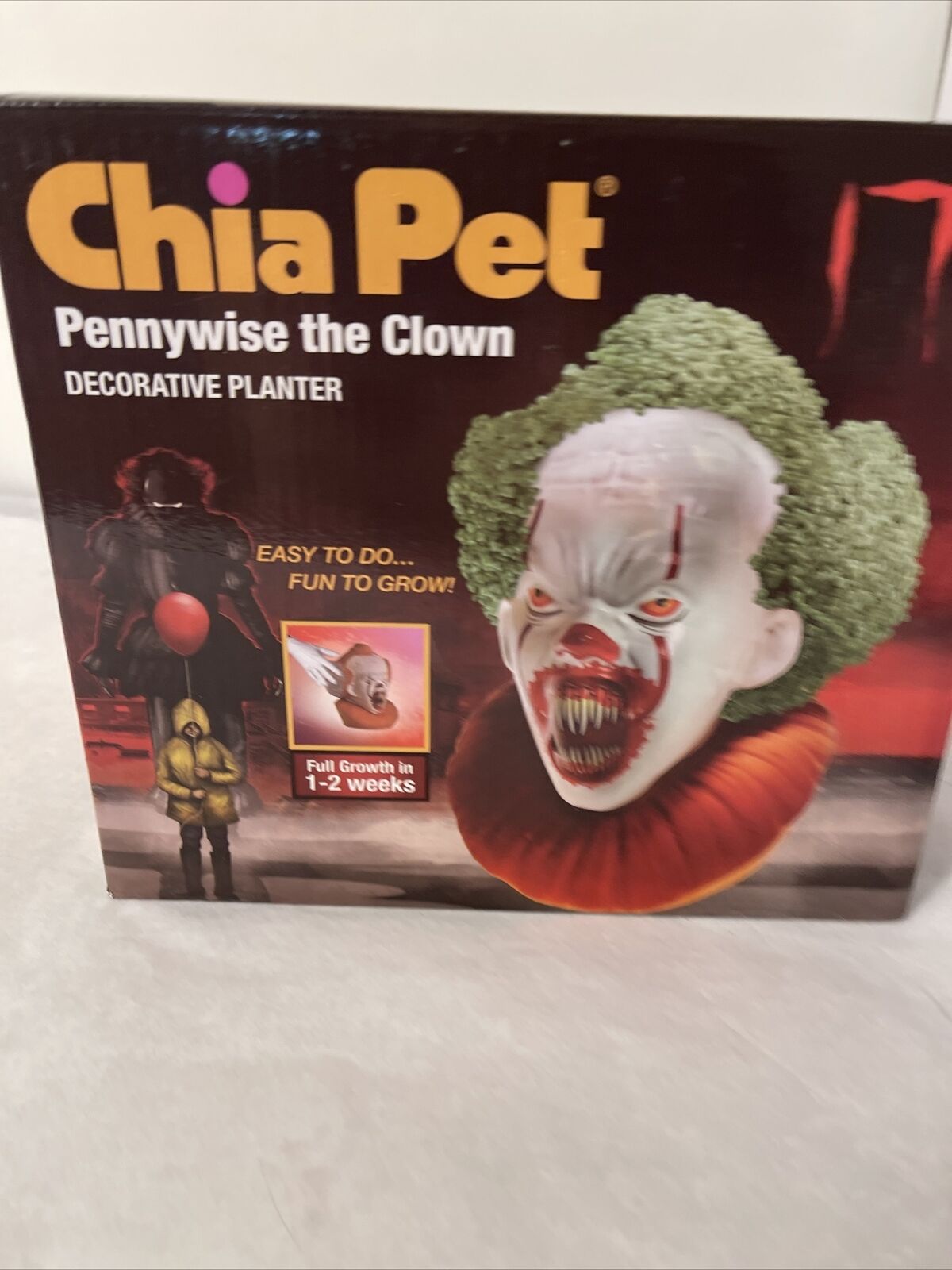IT Movie Pennywise The Clown Chia Pet Decorative Planter Halloween New