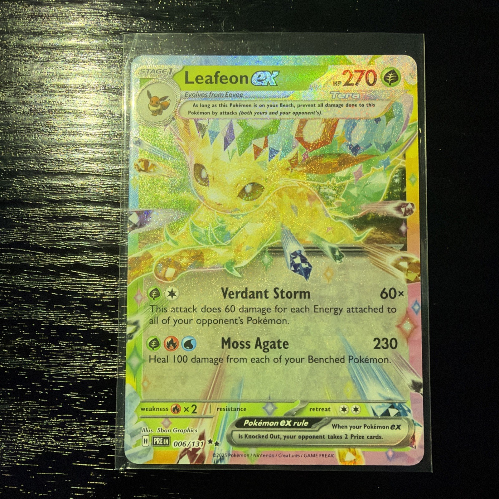 Pokémon Leafeon ex 006/131 Prismatic Evolutions ex