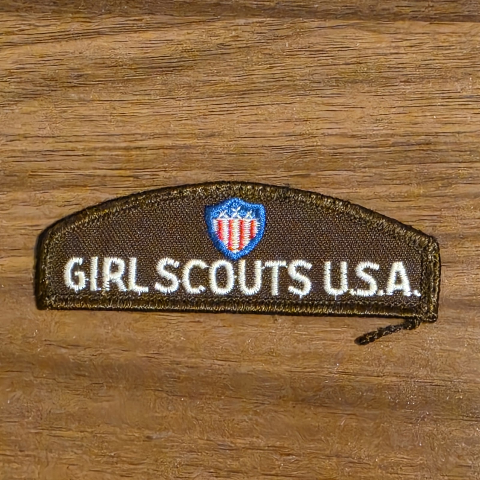Brownie ID Tab Girl Scouts USA Uniform Badge Troop ID Patch 1990s Vintage USED Brownie ID Tab Girl Scouts USA Uniform Badge Troop ID Patch 1990s Vintage USED