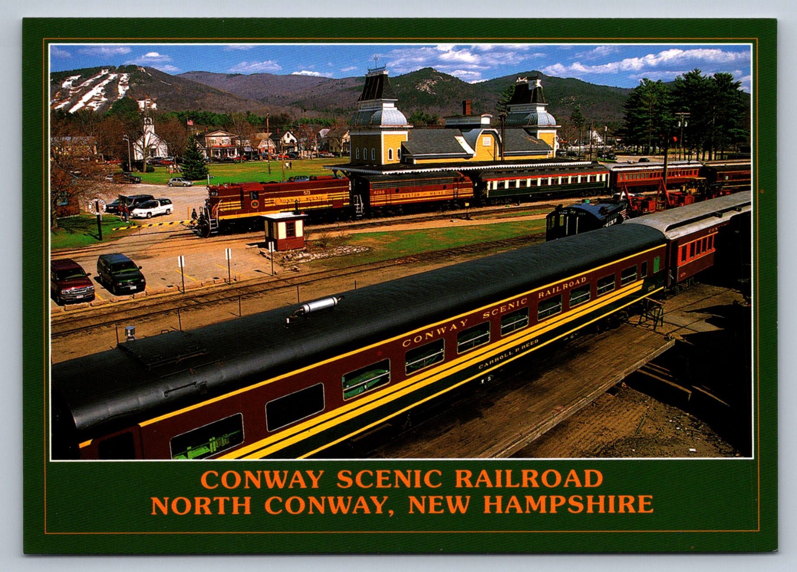 Postcard NH North Conway Scenic Railroad Depot Station Chrome 6x4 Q382 Postcard NH North Conway Scenic Railroad Depot Station Chrome 6x4 Q382