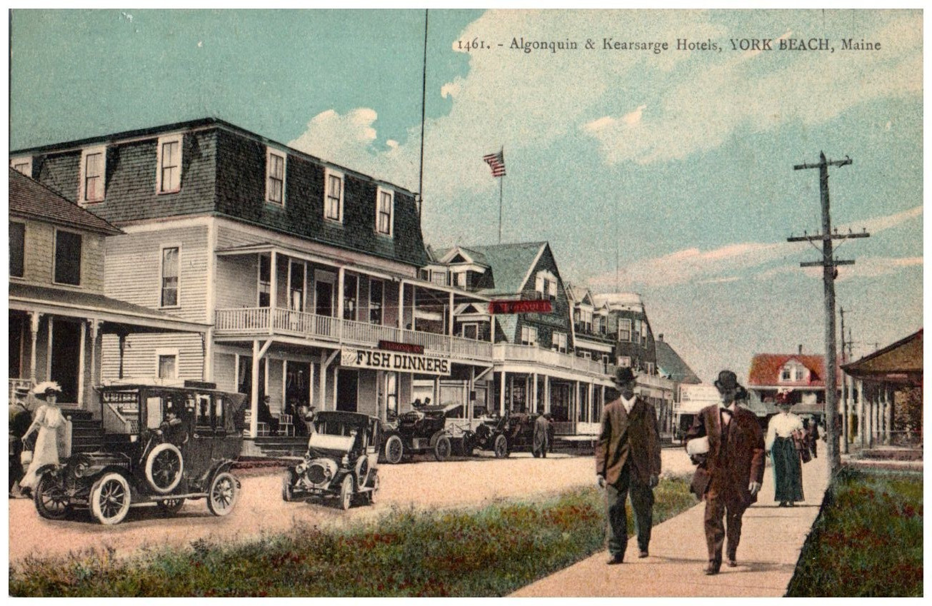 Vintage Postcard 1907-1915 Algonquin & Kearsarge Hotels, York Beach, Maine (ME) Vintage Postcard 1907-1915 Algonquin & Kearsarge Hotels, York Beach, Maine (ME)