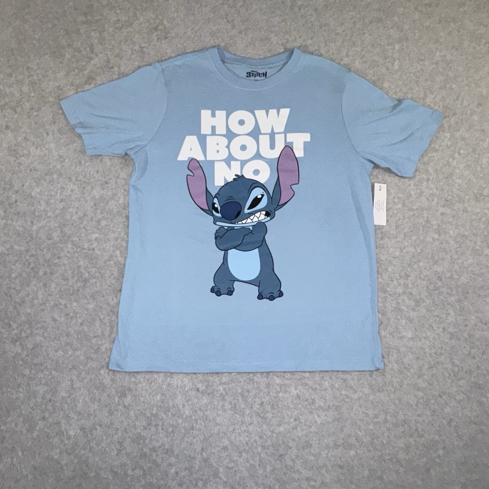 Disney Stitch T Shirt Womens 2XL (18) How About No Graphic Tee Ladies Disney Stitch T Shirt Womens 2XL (18) How About No Graphic Tee Ladies