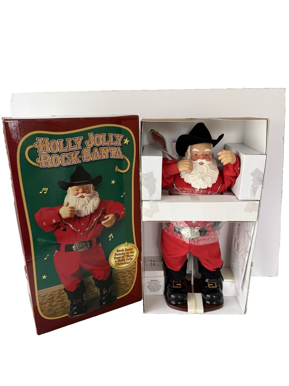 Vintage Holly Jolly Rock Santa Alan Jackson 1992 Holly Jolly Christmas NOS Vintage Holly Jolly Rock Santa Alan Jackson 1992 Holly Jolly Christmas NOS