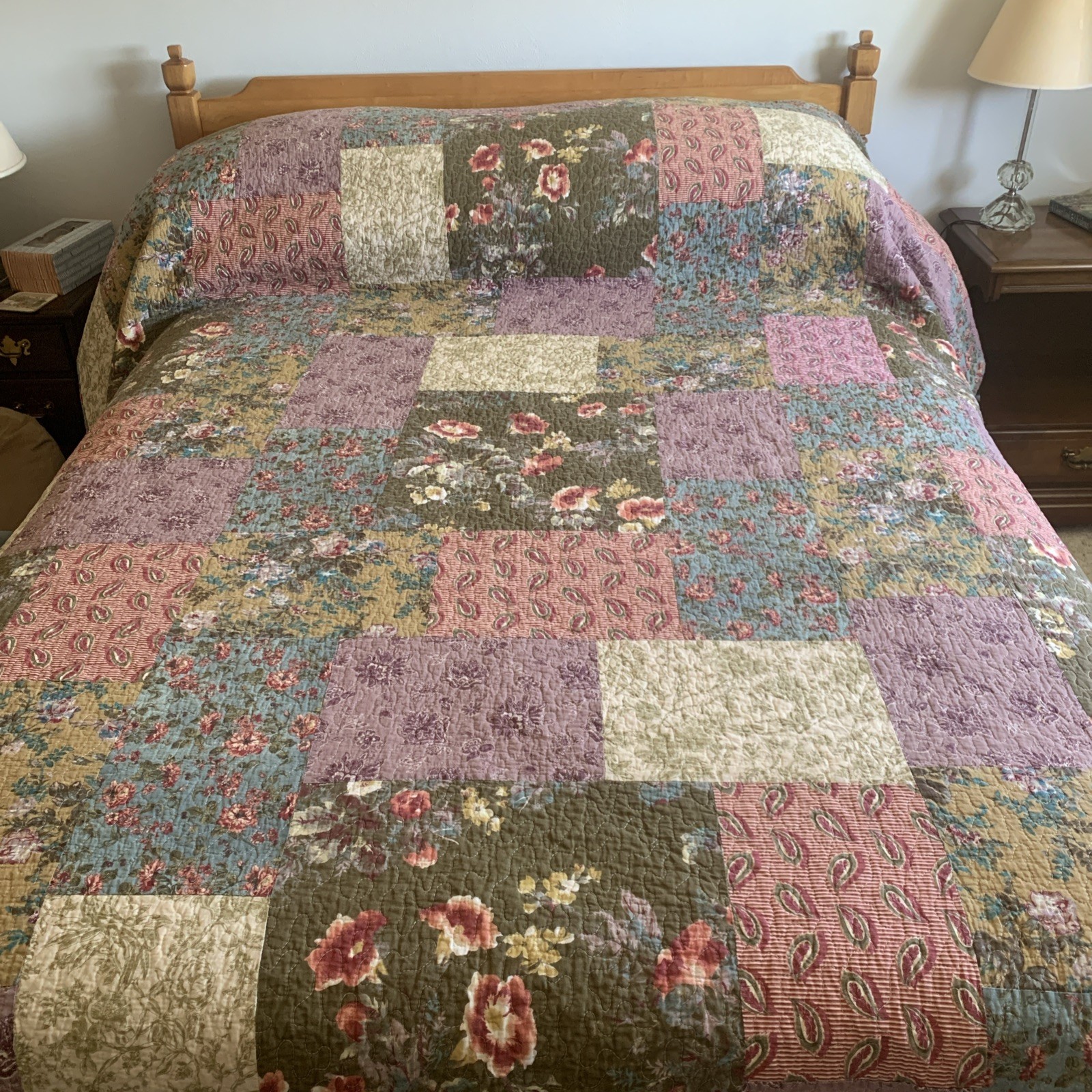 Greenland Home Antique Chic Quilt Patchwork 88x98