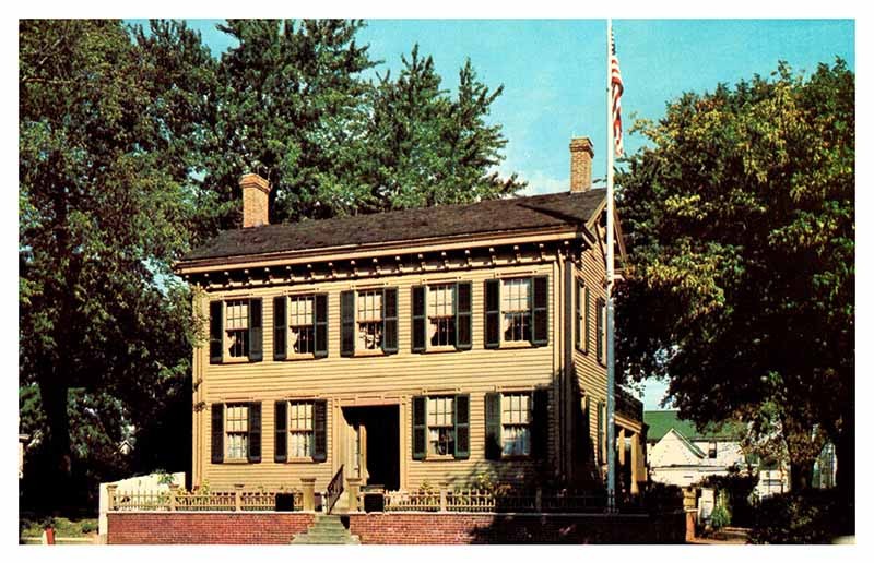 Postcard HOUSE SCENE Springfield Illinois IL a/23 AR1702