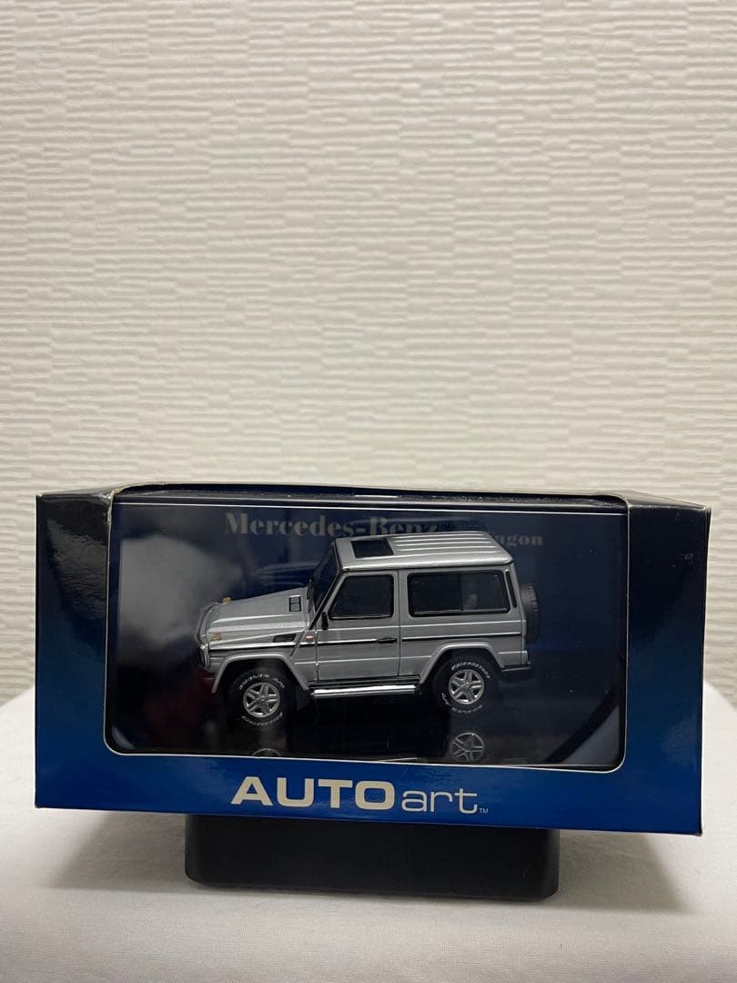 Autoart 1/43 Mercedes Benz G Wagon SWB Silver Diecast Model 56104 Rare