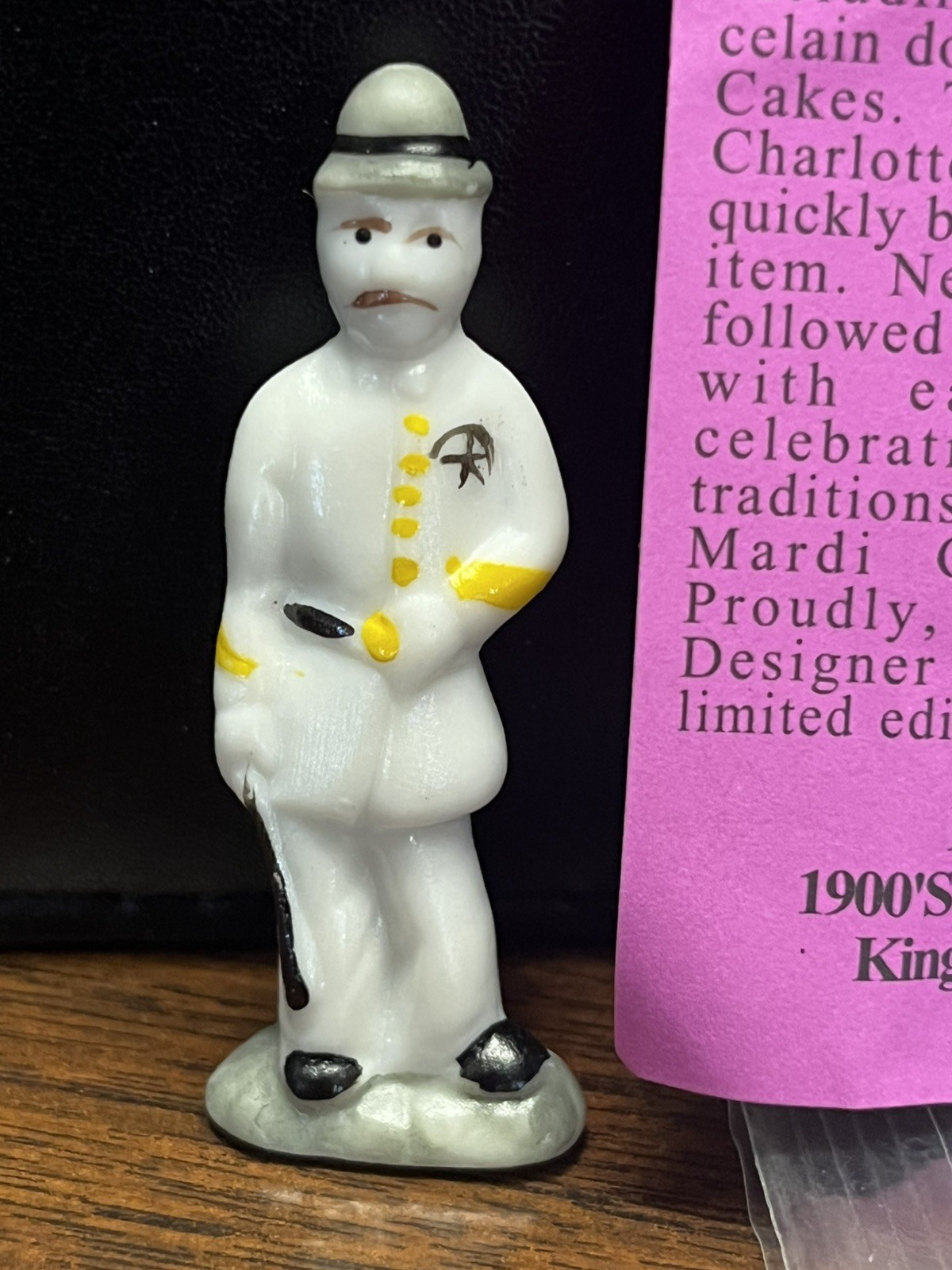 2002 Haydel's 1900's POLICE OFFICER King Cake Doll Mardi Gras New Orleans