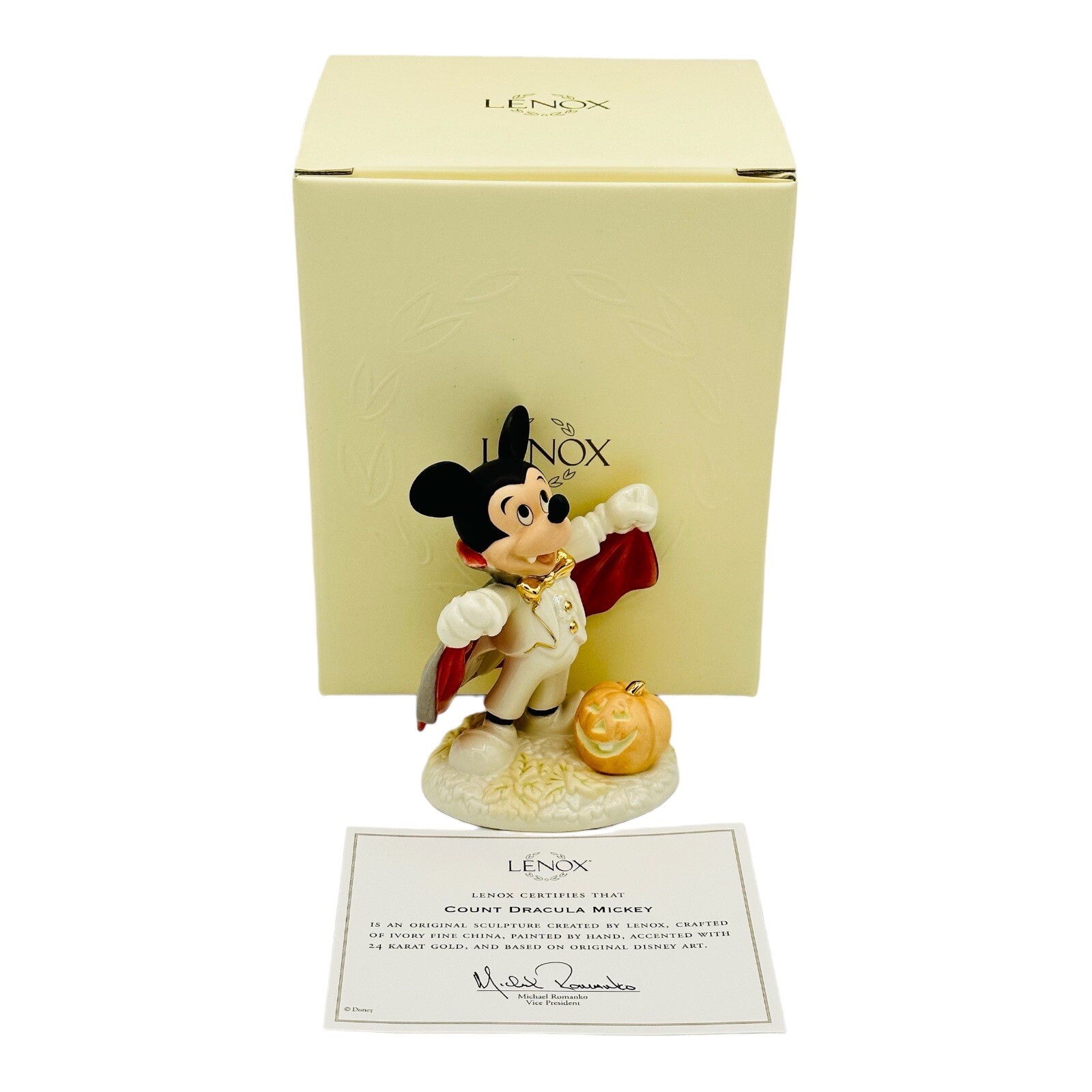 Lenox Disney Count Dracula Mickey Figurine For All Seasons Collection Sculpture