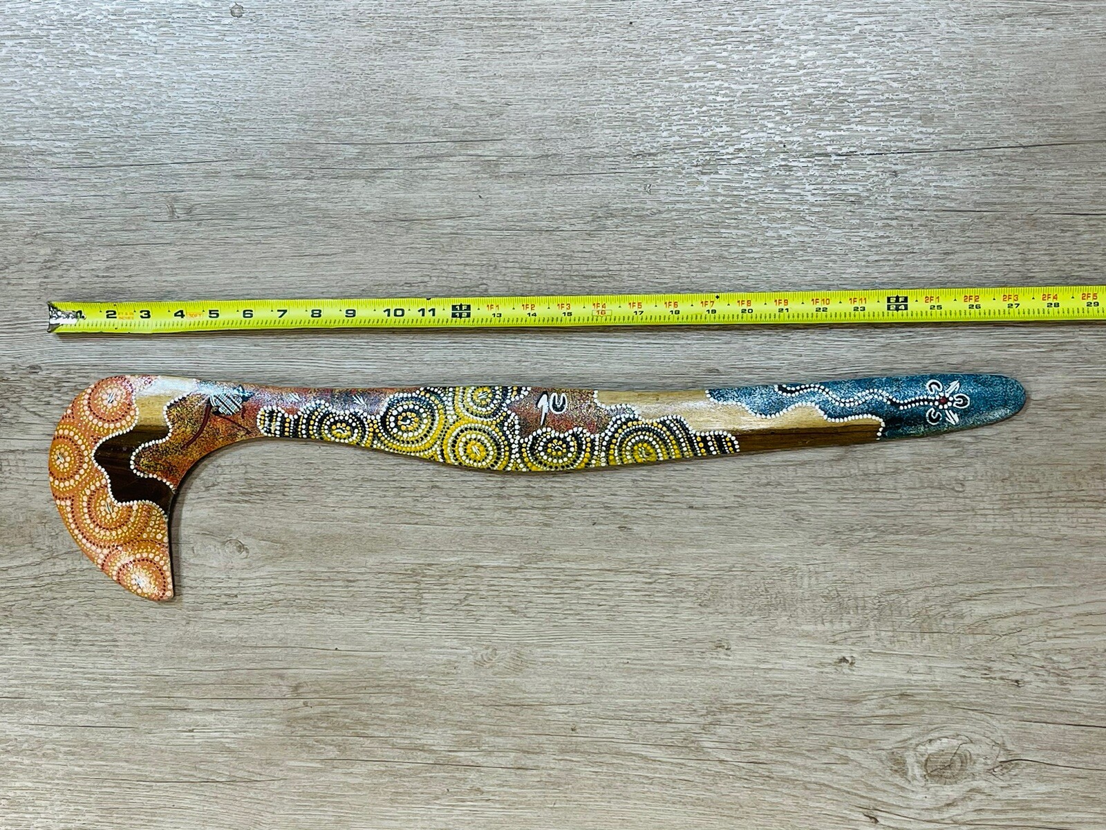 Boomiri Australia Aboriginal Handmade Kangaroo Hand Painted 27 3/8