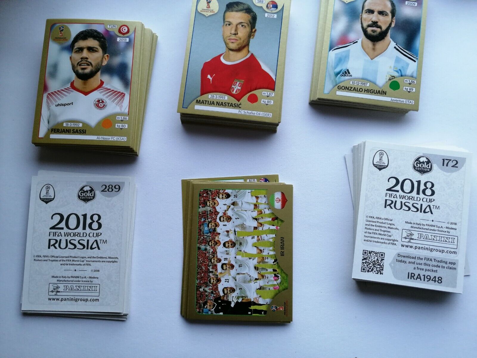 Panini World Cup 2018 Russia World Cup toilet 18 - Swiss Gold Edition - choose stickers