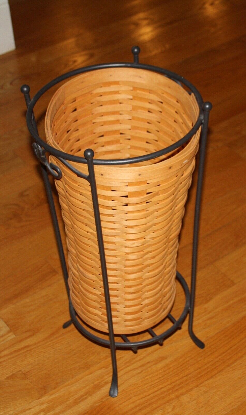 Longaberger Umbrella Basket and Stand Set 
