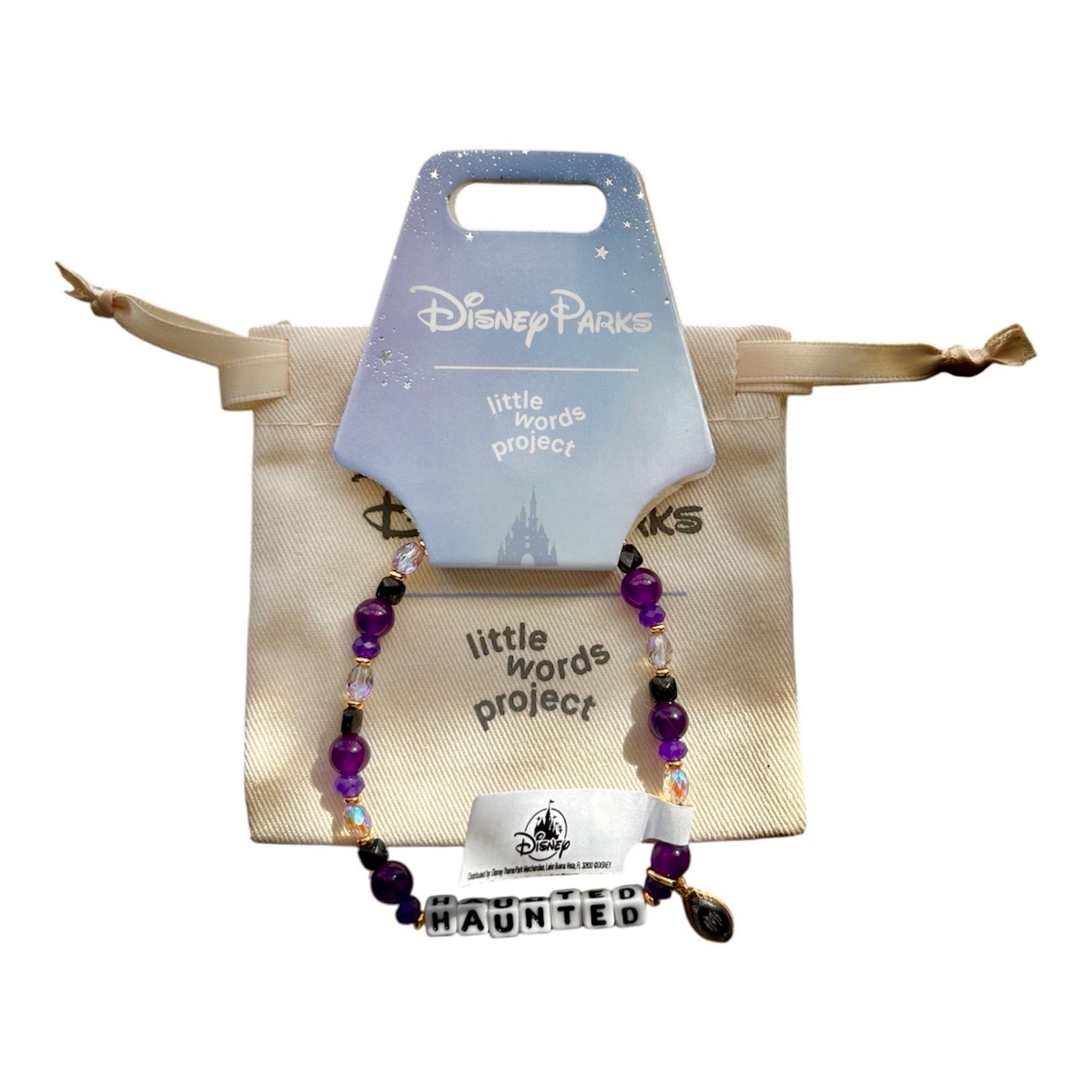 Disney Parks 2026 Little Words Project Haunted Mansion Charm Bracelet - NEW Disney Parks 2026 Little Words Project Haunted Mansion Charm Bracelet - NEW