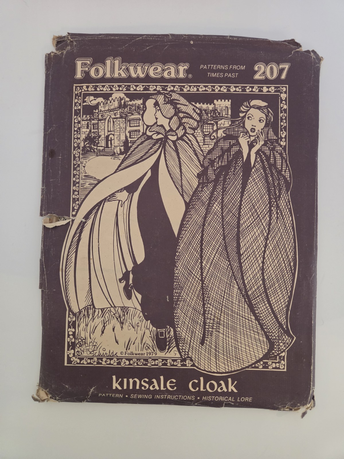 Folkwear 207 Pattern Women Men Irish KINSALE CLOAK Cape Historic One Size Uncut