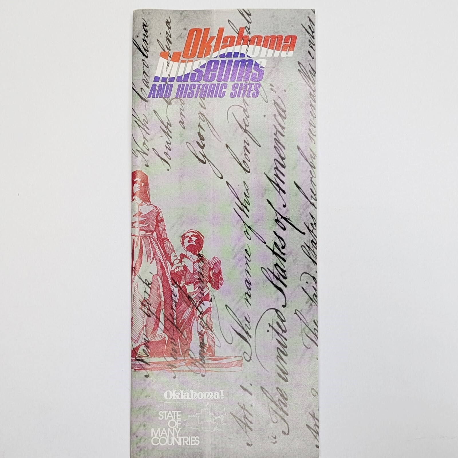 c1980s Oklahoma Museums Historic Sites Guide Book Travel Tourism Brochure Vtg 4D