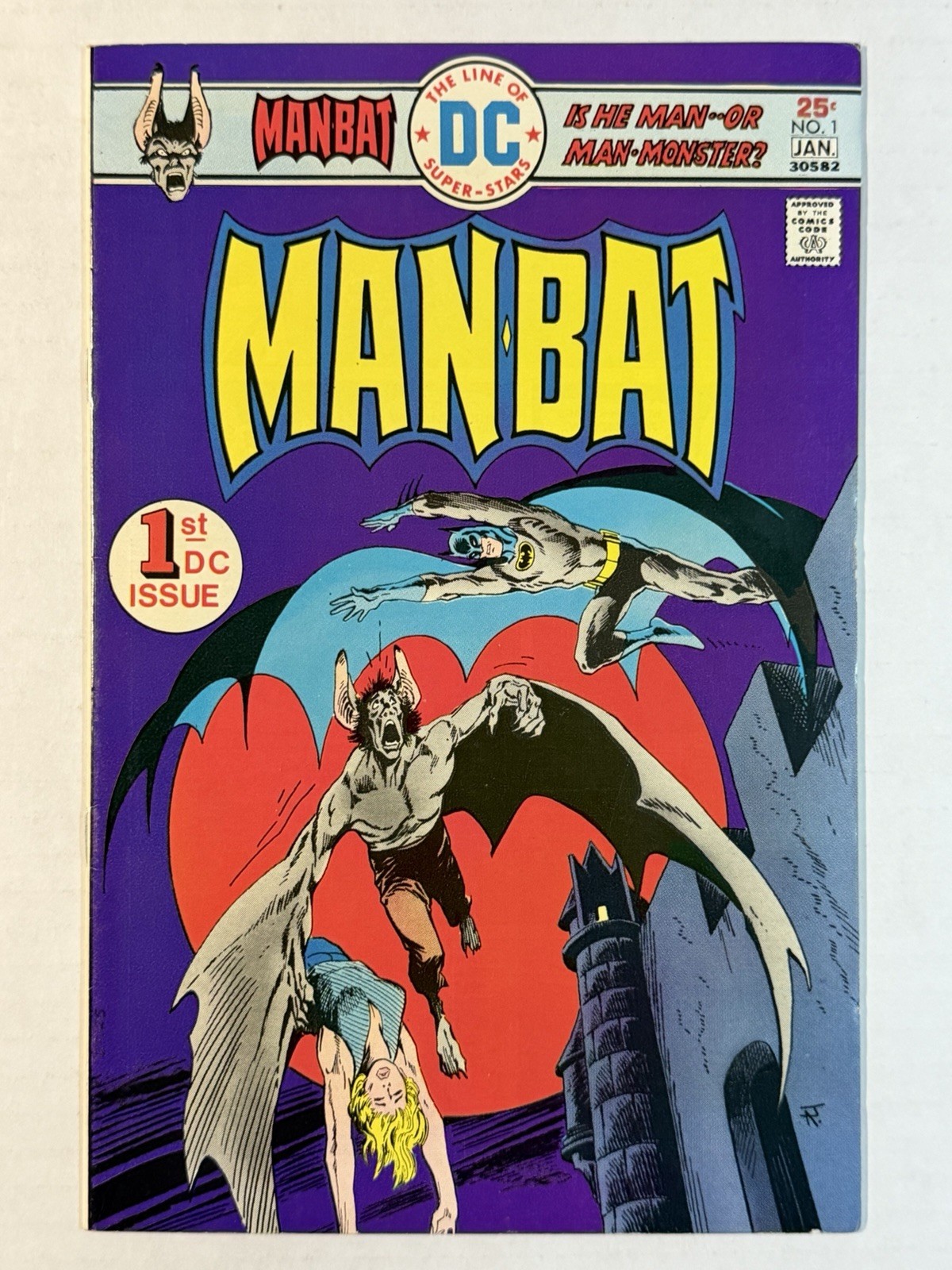 Man-Bat #1 DC 1975 1st Solo Series Batman Appearance Jim Aparo Steve Ditko VF