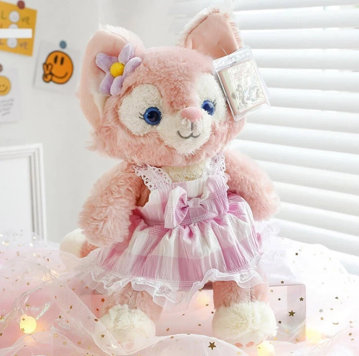 40cm LinaBell plush toy pink fox with pink nightdress doll Duffy\'s friend gift