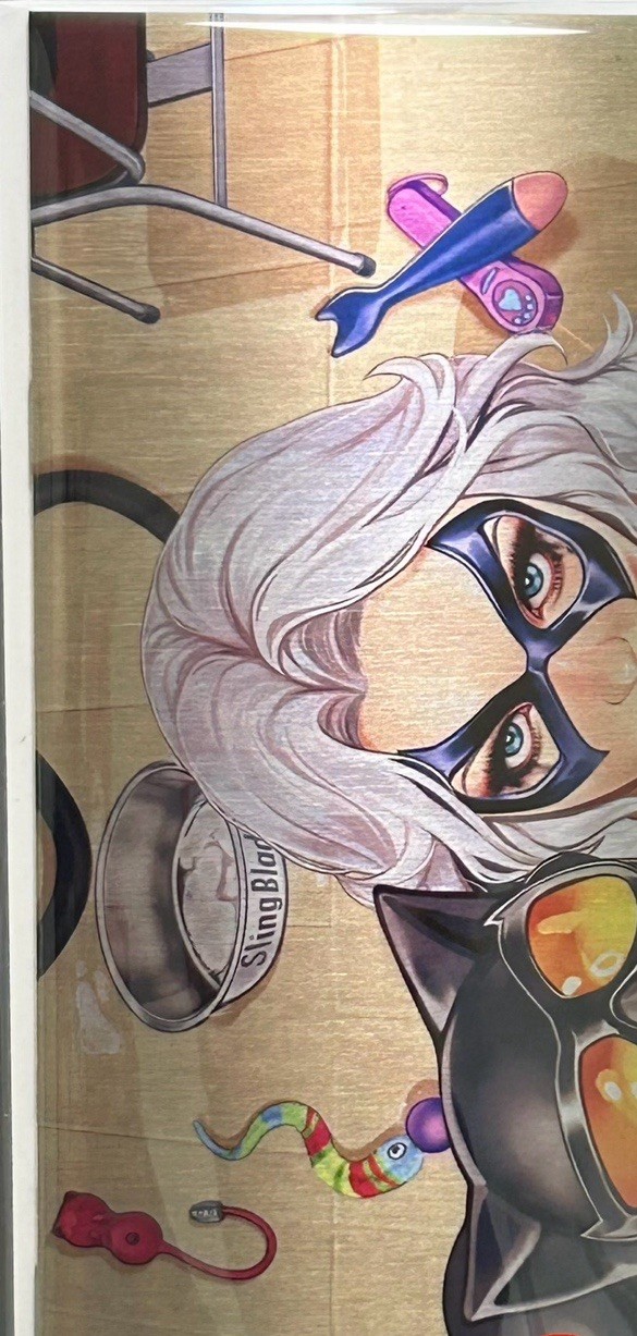 METAL* Sling Blade Comics #1 🔥 Black Cat & Catwoman 🔥 Mya Terak Ltd 20 Cvr B