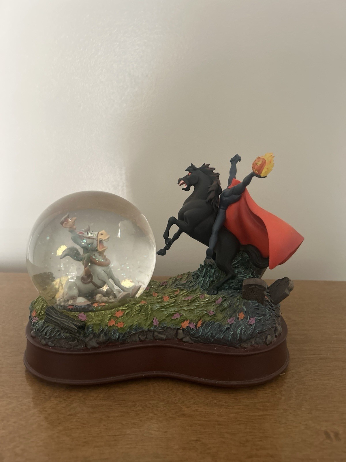 Retired Rare Disney Store Headless Horseman Snowglobe