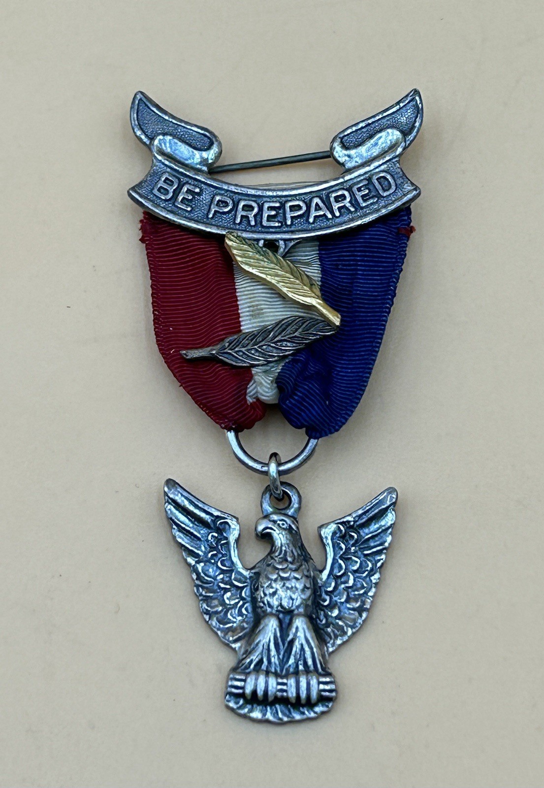 VTG EAGLE SCOUT BOY SCOUTS RANK MEDAL  PIN AWARD + ORDER OF ARROW STERLING.