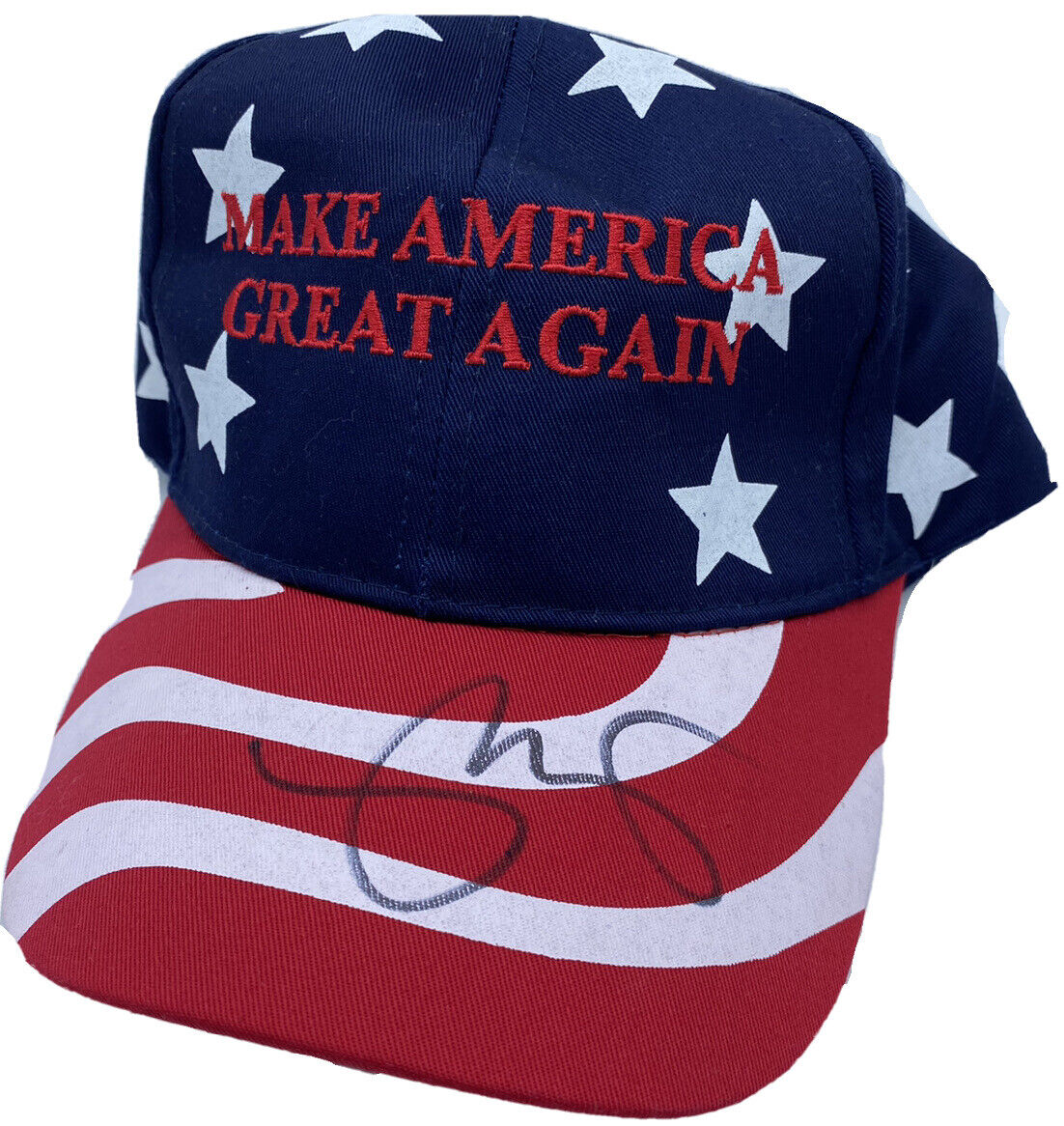MIKE PENCE SIGNED AUTOGRAPHED KEEP AMERICA GREAT AGAIN HAT DONALD TRUMP VP JSA *