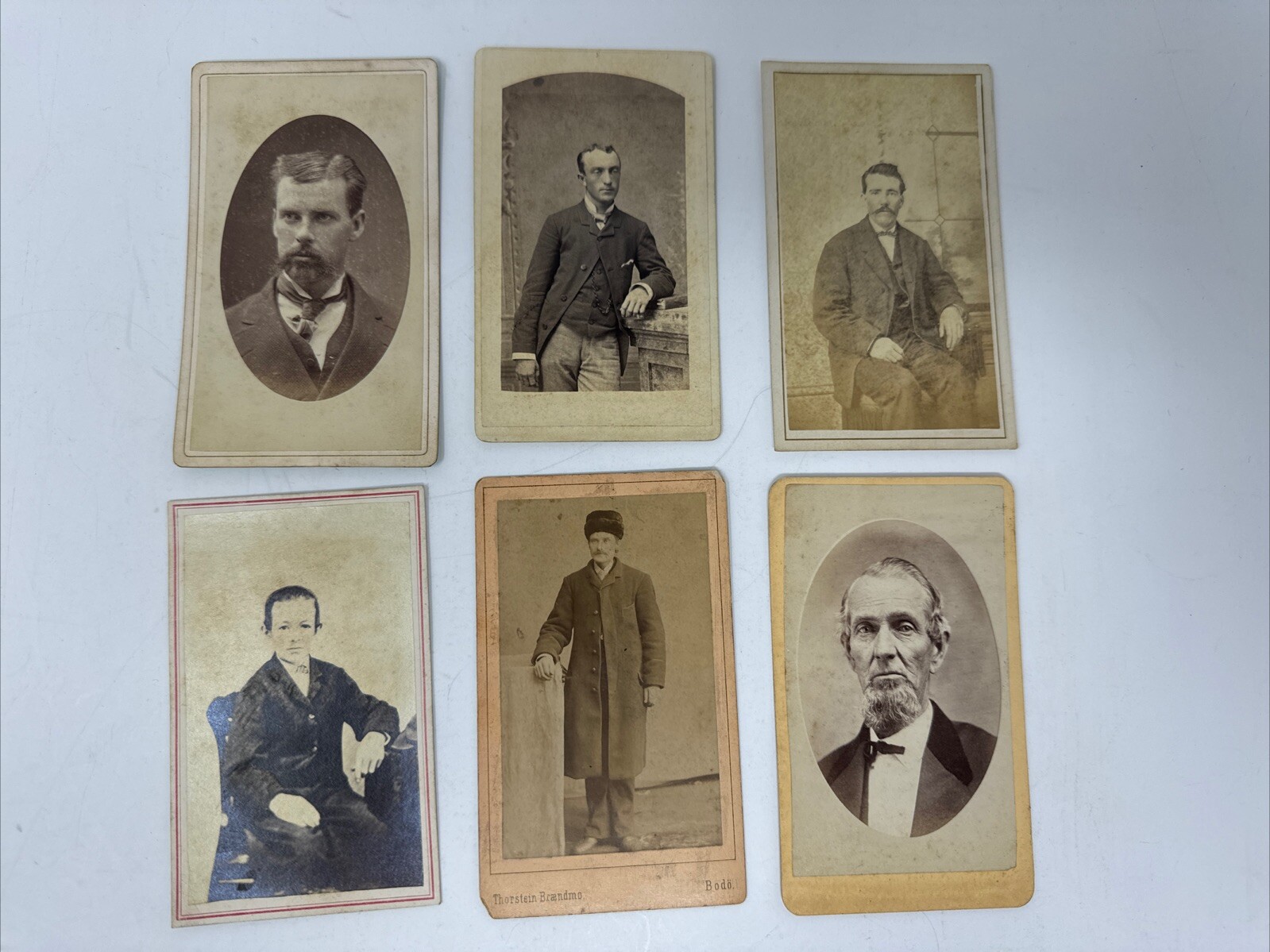 CDV Antique Photos Lot of 6 Distinguished Men Gentlemen