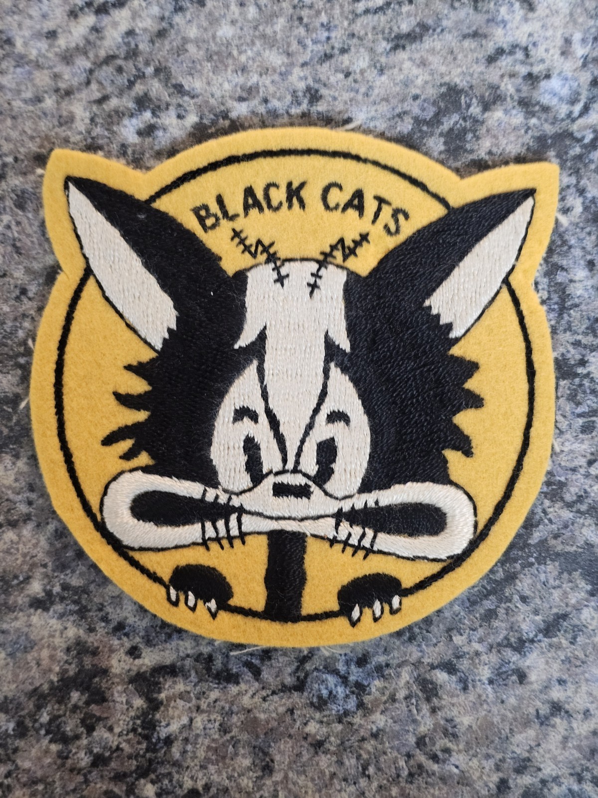 Rare Original 1940's 1950's Navy Black Cats VPB-44 Patrol Bombing Squadron Patch