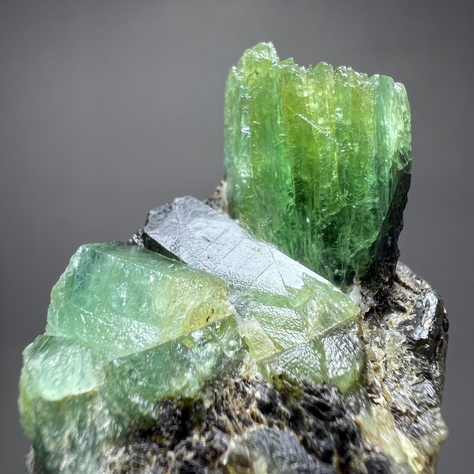 269ct Eye Catching   Natural Emerald Crystals On Matrix, Specimen - Chitral PAK