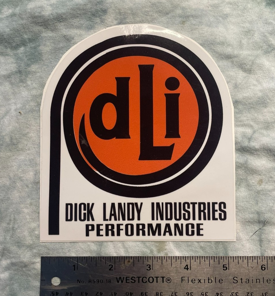 DICK LANDY DODGE INDUSTRIES  Repro of Vintage DRAG RACING Sticker Decal