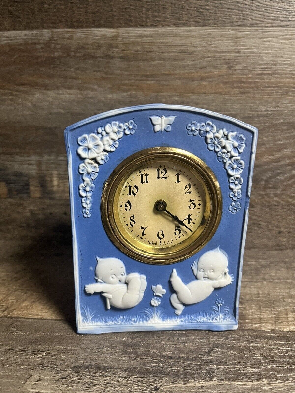 Kewpie Doll Clock Jasperware by Rose O'Neill Original Germany