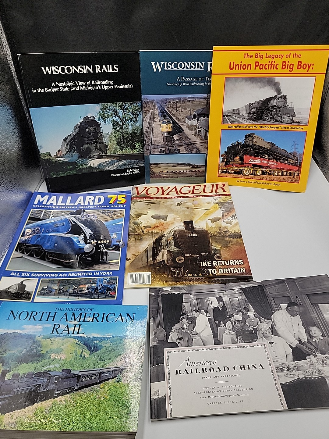 Railroad Books & Magazines Lot Big Boy Wisconsin Rails Mallard Train History