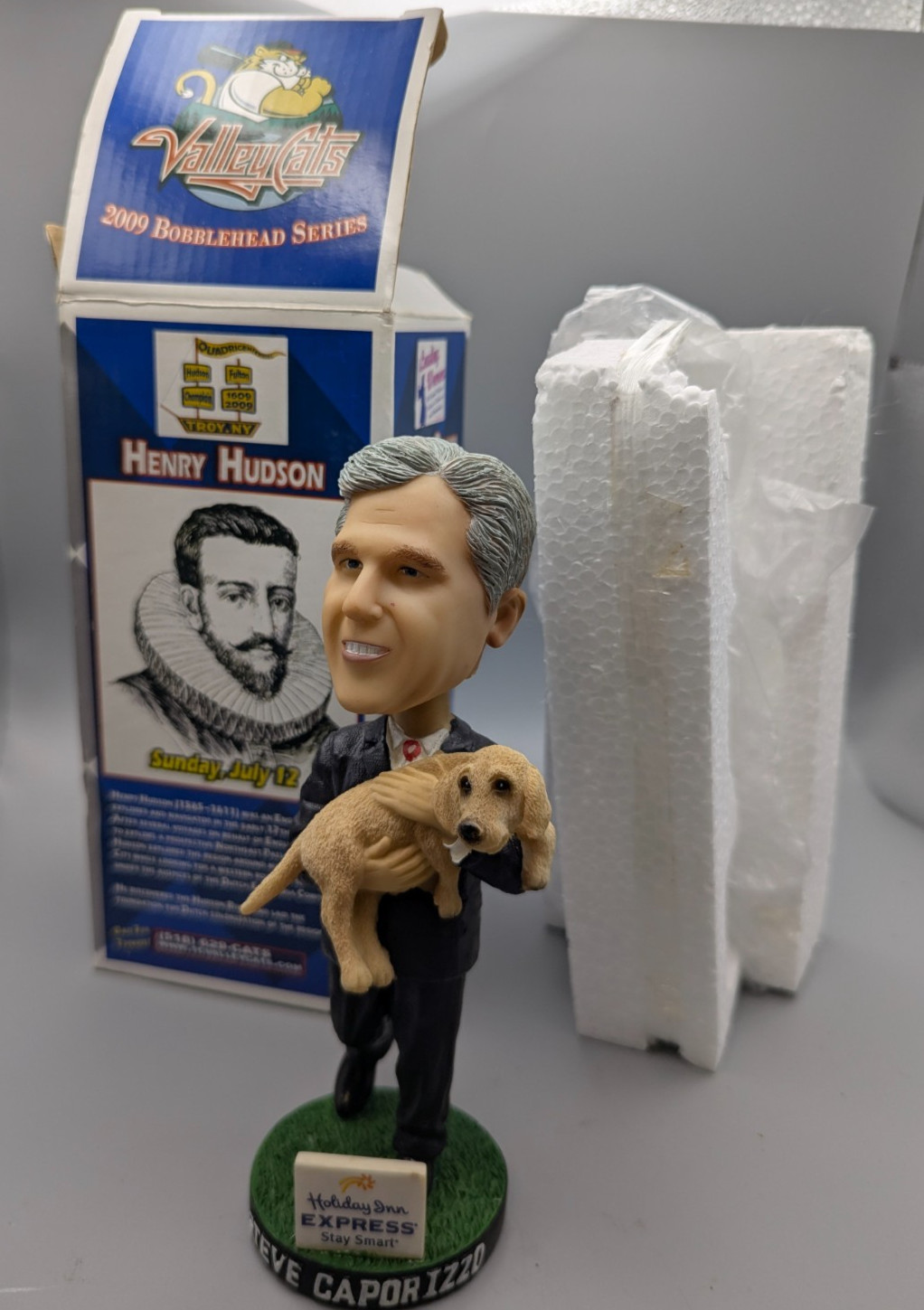 2009 August 22 Steve Caporizzo Bobblehead Holiday Inn Express Troy Valley Cats